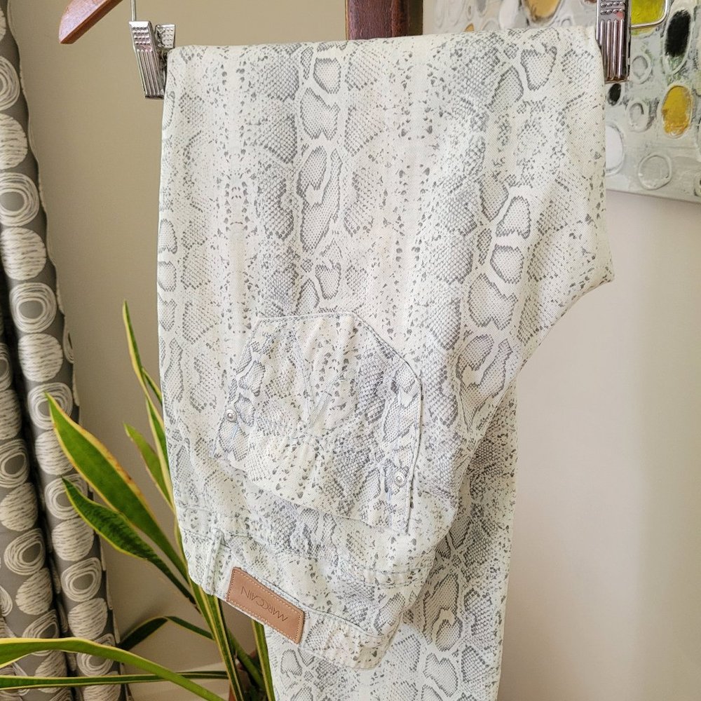 Marc Cain Snakeskin Print Jeans (Size N. 2) US 6